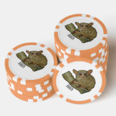 Tarsier Cartoon Illustration Pokerchips (Stapel)