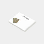 Tarsier Cartoon Illustration Post-it Klebezettel (angewinkelt)