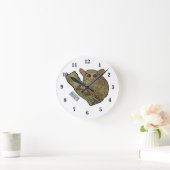 Tarsier Cartoon Illustration Runde Wanduhr (Zuhause)