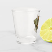 Tarsier Cartoon Illustration Schnapsglas (Links)