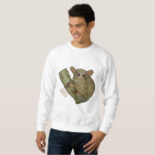 Tarsier Cartoon Illustration Sweatshirt (Vorne ganz)