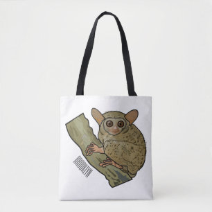 Tarsier Cartoon Illustration Tasche