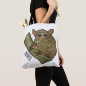 Tarsier Cartoon Illustration Tasche (Von Nahem)
