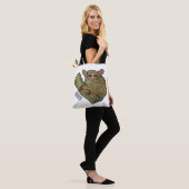 Tarsier Cartoon Illustration Tasche (Am Model)