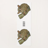 Tarsier Cartoon Illustration Yogamatte (Rückseite)