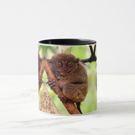 Tarsier Schwarz-Griff-Tasse Tasse (Zentrum)