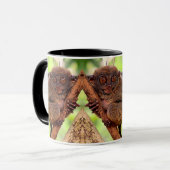 Tarsier Schwarz-Griff-Tasse Tasse (Vorderseite Links)
