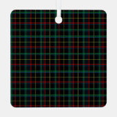 Tartan 4 Foto Collage Baby's First Christmas Ornament Aus Metall (Rückseite)