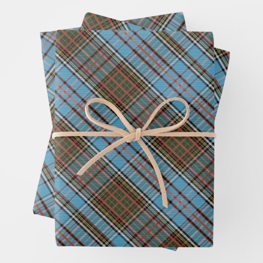 Tartan Anderson Clan Checkered Muster Kariert Geschenkpapier Set (Beispiel)