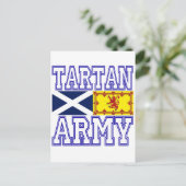 Tartan Army Postkarte (Stehend Vorderseite)