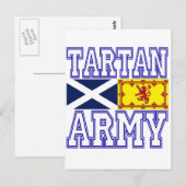 Tartan Army Postkarte (Vorne/Hinten)