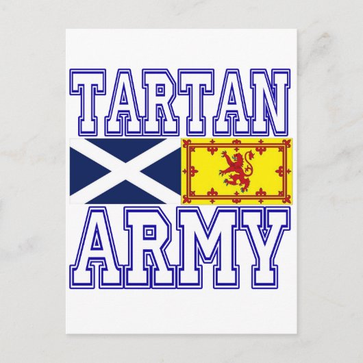 Tartan Army Postkarte (Vorderseite)