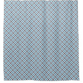 Tartan-Badevorhang maskulin navyblauer Akzent Duschvorhang (Vorderseite)
