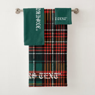 Tartan Badhandtuch Set