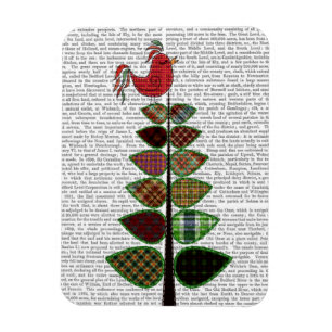 Tartan-Baum-Illustration Magnet