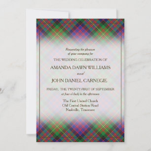 Tartan Beauty Clan Carnegie Schottischer Plaid