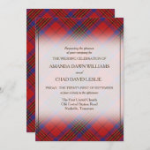 Tartan Beauty Clan Leslie Red Scottish Kariert (Vorne/Hinten)