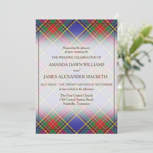 Tartan Beauty Clan MacBeth Kariert (Stehend Vorderseite)