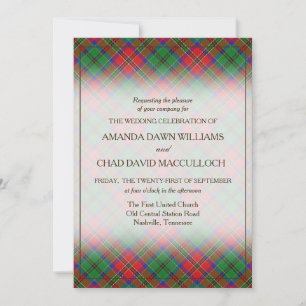 Tartan Beauty Clan MacCulloch Schottisch Kariert