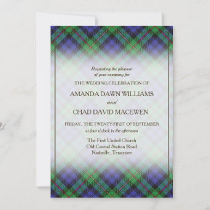 Tartan Beauty Clan MacEwen Scottish Kariert