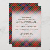 Tartan Beauty Clan MacPherson Red Scottish Kariert (Vorne/Hinten)