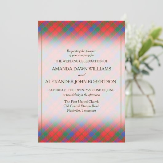 Tartan Beauty Clan Robertson Kariert (Stehend Vorderseite)