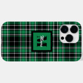 Tartan - Black Green and Off White Phone Case (Rückseite (Horizontal))