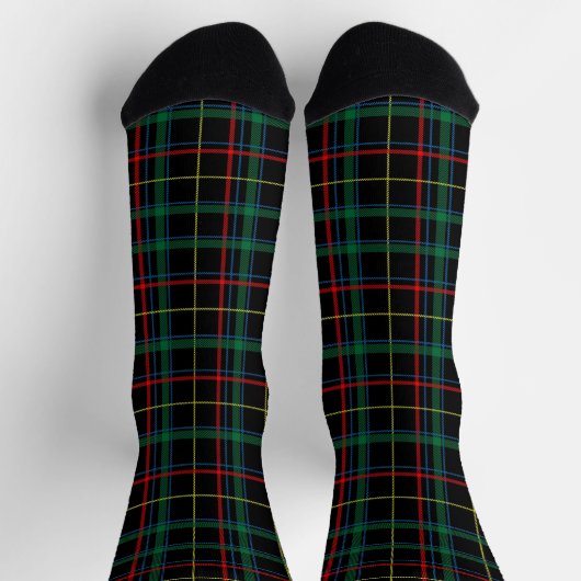 Tartan (Black, Green & Red)  Socken (Oben)