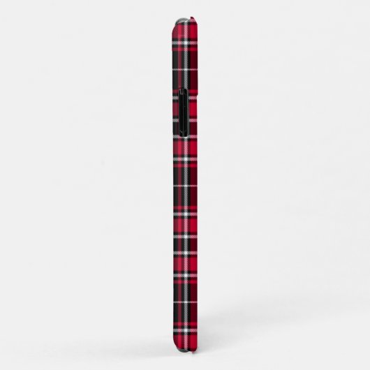 Tartan - Black Lumberjack Red and Off White Case-Mate iPhone Hülle (Hinten/Rechts)