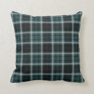 Tartan Blau Klassisches Karo Kissen