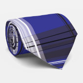 Tartan-Blau Krawatte (Gerollt)