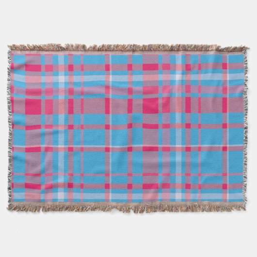 Tartan blau und rot decke (Vorderseite)