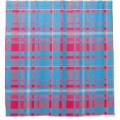 Tartan blau und rot duschvorhang (Vorderseite)