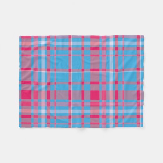 Tartan blau und rot fleecedecke (Vorderseite (Horizontal))