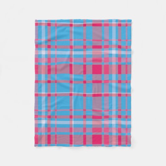 Tartan blau und rot fleecedecke (Vorderseite)