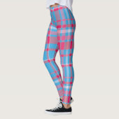 Tartan blau und rot leggings (Links)