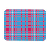 Tartan blau und rot magnet (Horizontal)