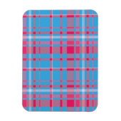 Tartan blau und rot magnet (Vertikal)