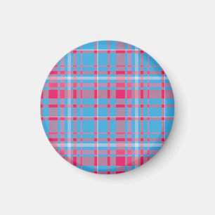 Tartan blau und rot magnet