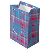 Tartan blau und rot