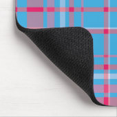 Tartan blau und rot mousepad (Ecke)