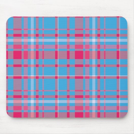 Tartan blau und rot mousepad (Vorne)