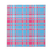 Tartan blau und rot notizblock (Vorderseite)