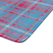 Tartan blau und rot schneidebrett (Ecke)
