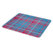 Tartan blau und rot schneidebrett (Ecke)