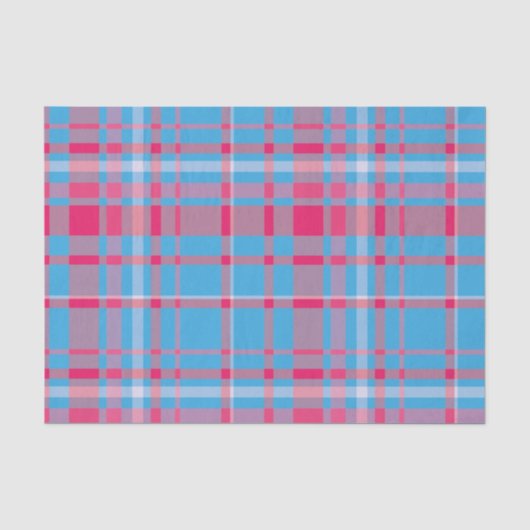 Tartan blau und rot seidenpapier (Vorderseite)