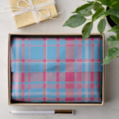 Tartan blau und rot seidenpapier (Geschenk)