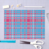 Tartan blau und rot seidenpapier (Handwerk)