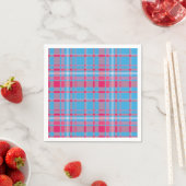 Tartan blau und rot serviette (Beispiel)