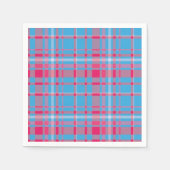 Tartan blau und rot serviette (Vorderseite)